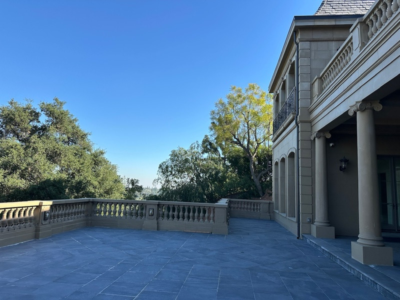 Outdoor Entertaining Terrace at Luxury Pasadena Estate