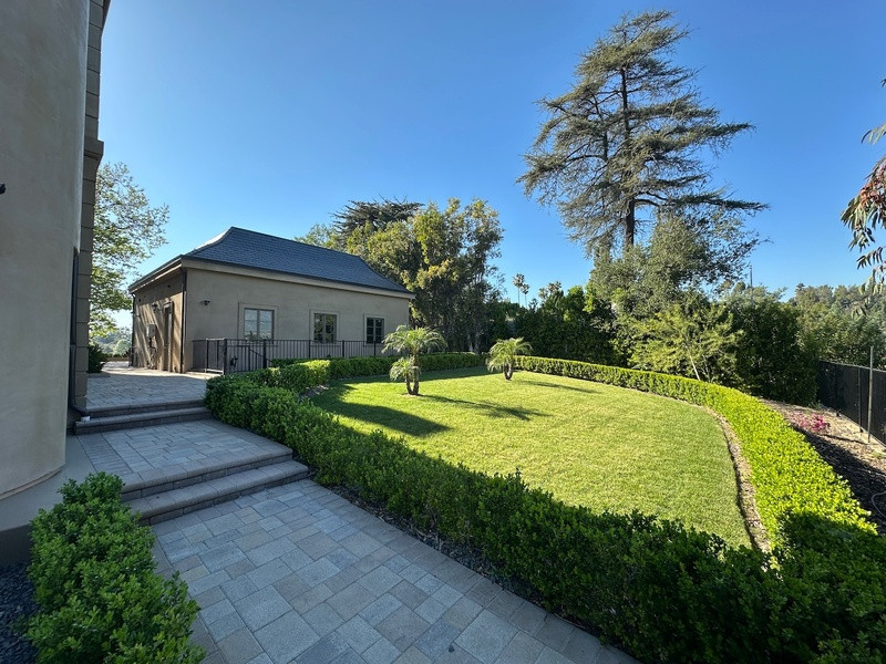 Guest House and Formal Lawn at Luxury Pasadena Estate